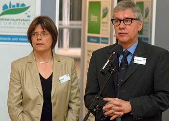 Der Bochumer Baurat Dr. Ernst Kratzsch referierte zusammen mit der Essener Baudezernentin Simone Raskob über die Planungen zur "Grünen Hauptstadt Europas".