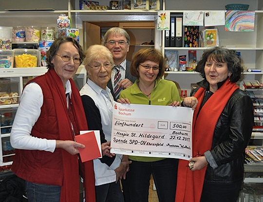 v. l. Hanne Ziemek, Elli Altegoer, Ulrich W. Kemner, Kathrin Gondermann, Marianne Wallach