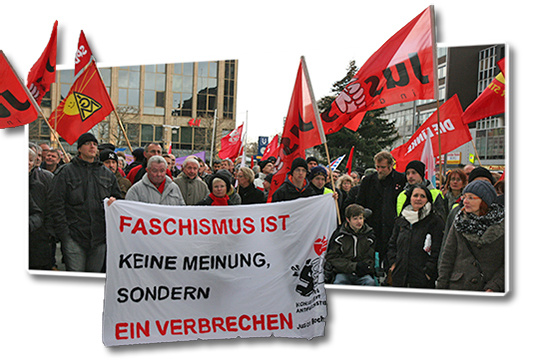 Faschismus ist keine Meinung sondern ein Verbrechen