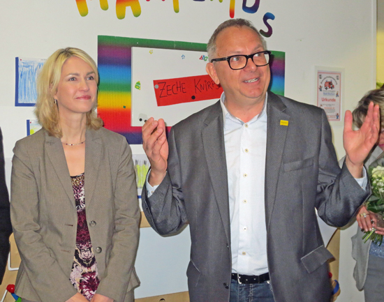 Manuela Schwesig und Hans Hanke