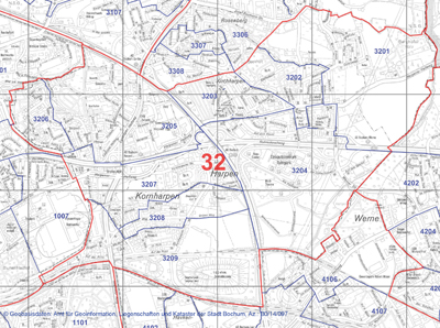 Wahlbezirk 32 - Harpen-Voede - Zum Vergrößern bitte anklicken (pdf)