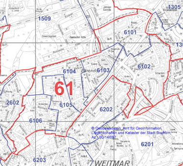 Wahlbezirk 61 - Weitmar-Bärendorf - Zum Vergrößern bitte anklicken (pdf)