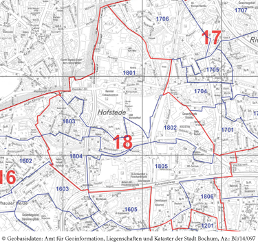 Wahlkreis 18 - Hofstede / Hamme-Nord - Zum vergrößern bitte anklicken (pdf)