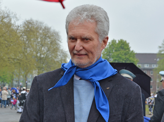 Der stellvertretende Vorsitzende der SPD-Ratsfraktion Bochum Hermann Päuser beim 627. Maibendfest am Samstag (25. April 2015).