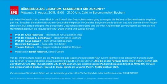 Bürgerdialog: Bochum. Gesundheit mit Zukunft. (Details)