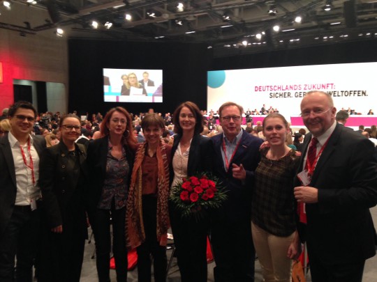 Delegierte der SPD Bochum (und Herne) auf dem SPD-Bundesparteitag 2015 mit der neuen Generalsekretärin Katarina Barley