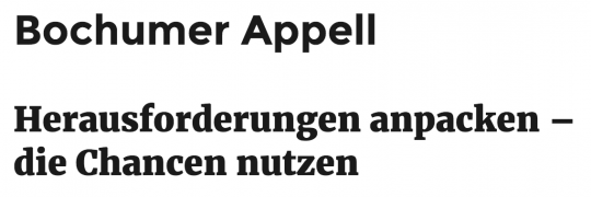 Bochumer Appell