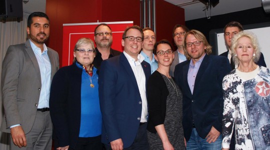 SPD-Stadtbezirk Bochum-Wattenscheid: Der auf der Jahreshauptversammlung 2016 gewählte Vorstand