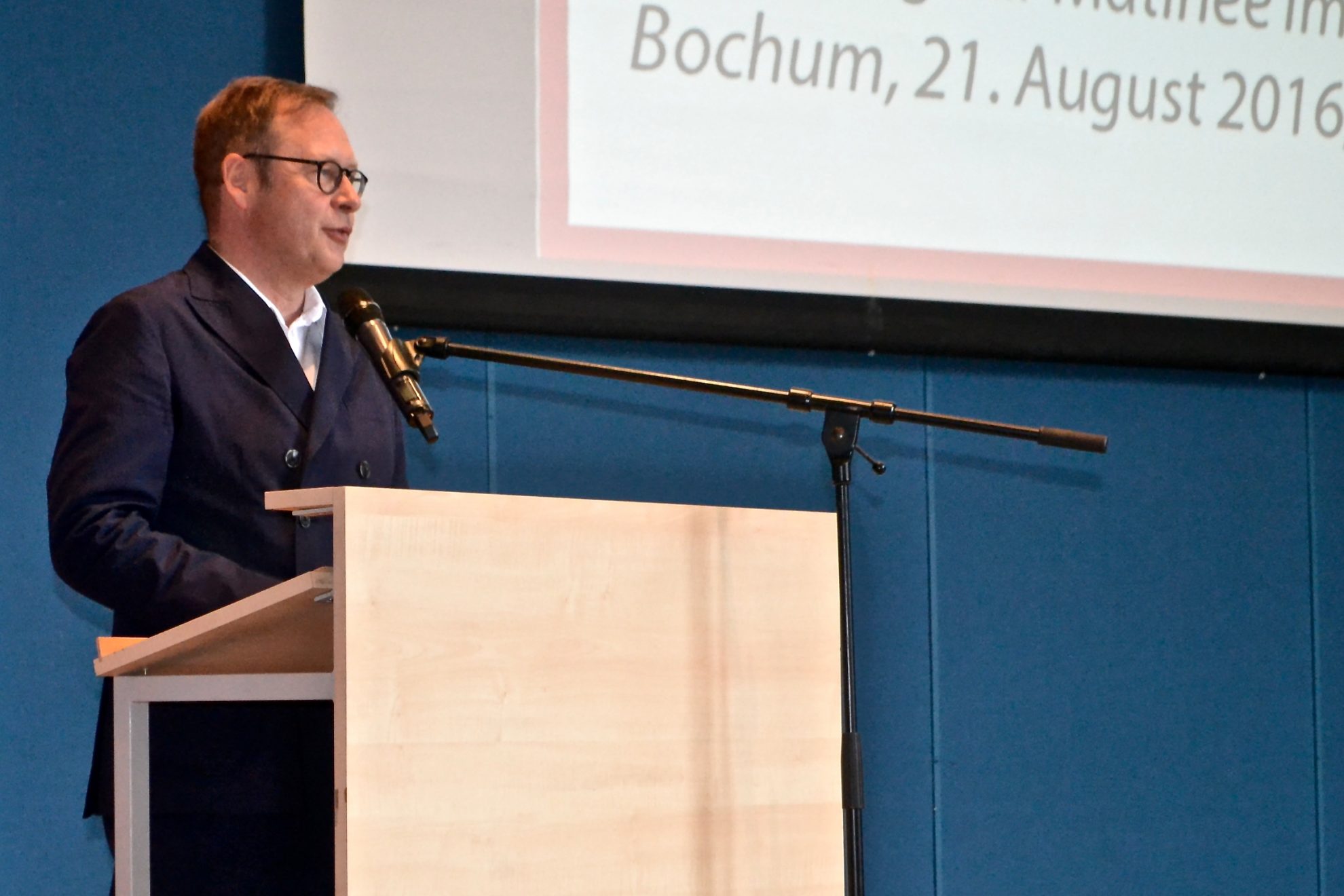 70 Jahre NRW - Matinee in Bochum: Karsten Rudolph, Vorsitzender der SPD Bochum
