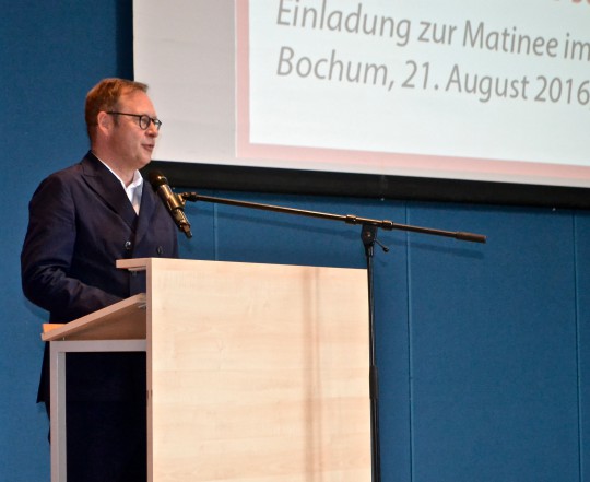 70 Jahre NRW - Matinee in Bochum: Karsten Rudolph, Vorsitzender der SPD Bochum