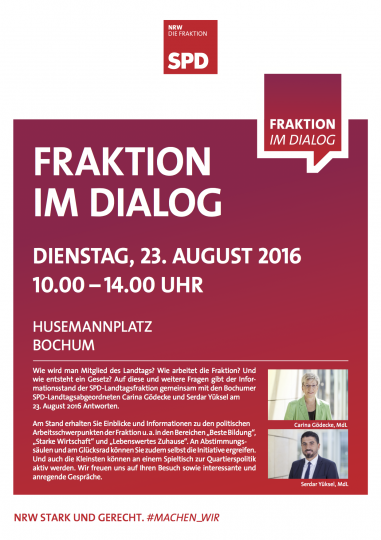 Fraktion im Dialog (Husemannplatz Bochum), 23. August 2016