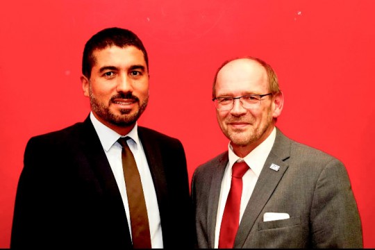 MdL Serdar Yüksel und Arbeitsminister Rainer Schmeltzer