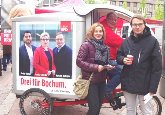 Drei für Bochum - und ein Teil unserer Wahlkämpfer der SPD Bochum. #ltwnrw #NRWwahlBO
