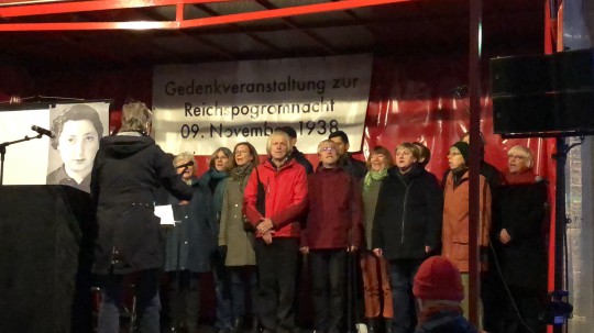 Gedenken Reichspogromnacht am 9.11.2017 - IG Metall-Chor Chorrosion
