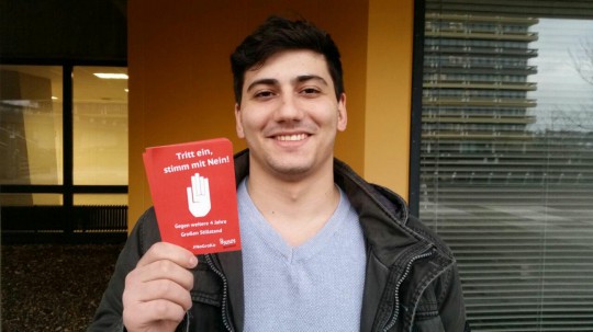Ulaș Ceylan: Tritt ein, stimm mit Nein! (Aktion #NoGroKo der Jusos Bochum)