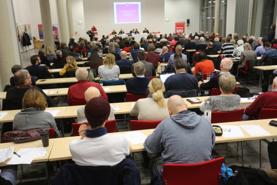 Parteitag der SPD Bochum #spdBOpt am 05.02.2018: Delegierte (Foto: Werner Sure)