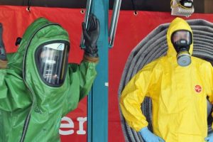 SPD-Ratsfraktion Bochum: 2011 feierte die Feuerwehr Bochum ihr 150-jähriges Bestehen, unter anderem mit einem Feuerwehr-Tag auf dem Bongard-Boulevard samt der Vorführung von Schutzkleidung.