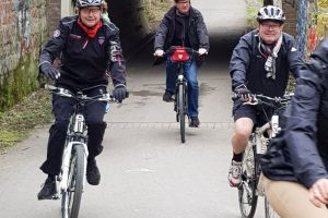 Mitglieder der SPD-Ratsfraktion bei einer Radttour