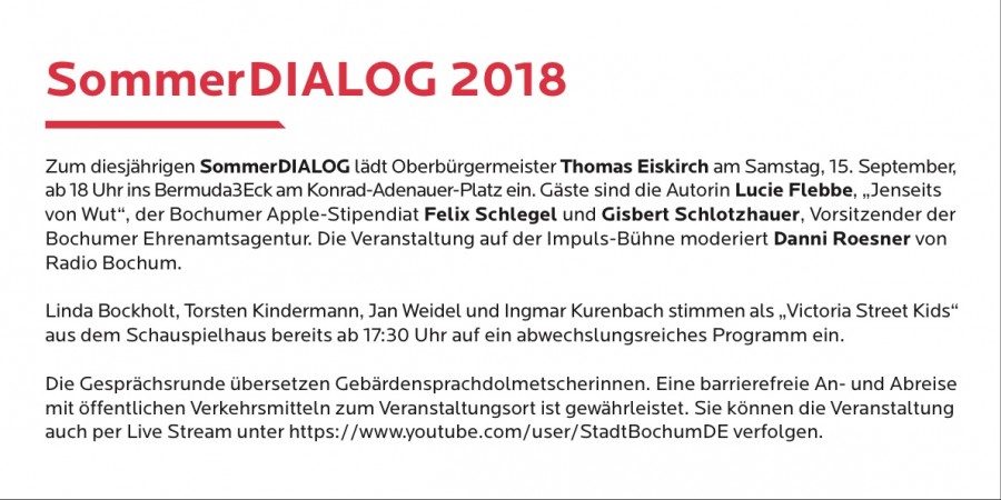 SommerDIALOG 2018 (Einladungskarte - Rückseite)