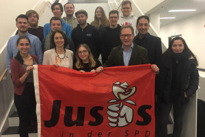 Jusos Bochum treffen Katarina Barley, die Spitzenkandidatin der SPD zur kommenden Europawahl