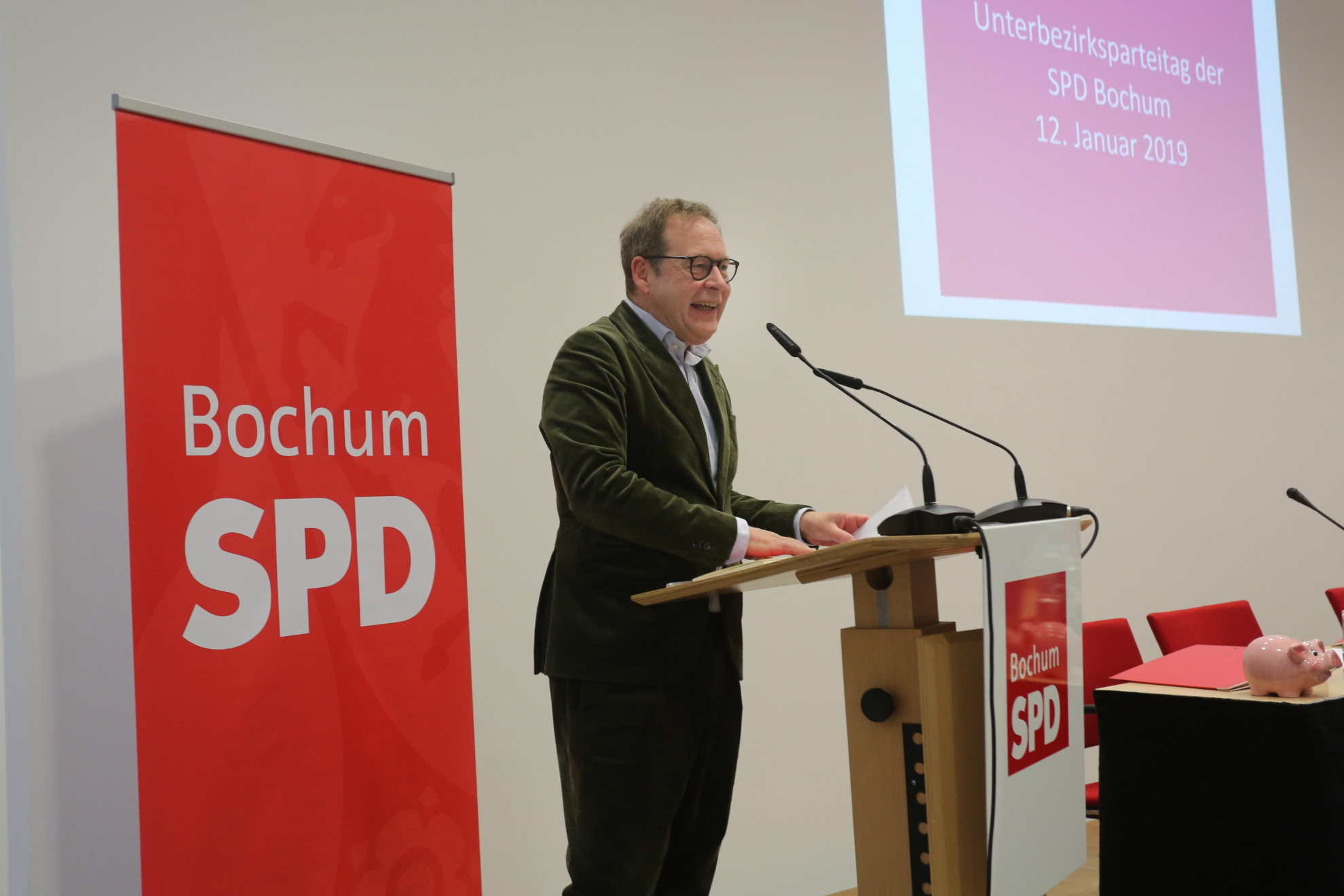 Archivbild: Parteitag der SPD Bochum #spdBOpt (12.01.2019): Karsten Rudolph, der Vorsitzende der SPD Bochum