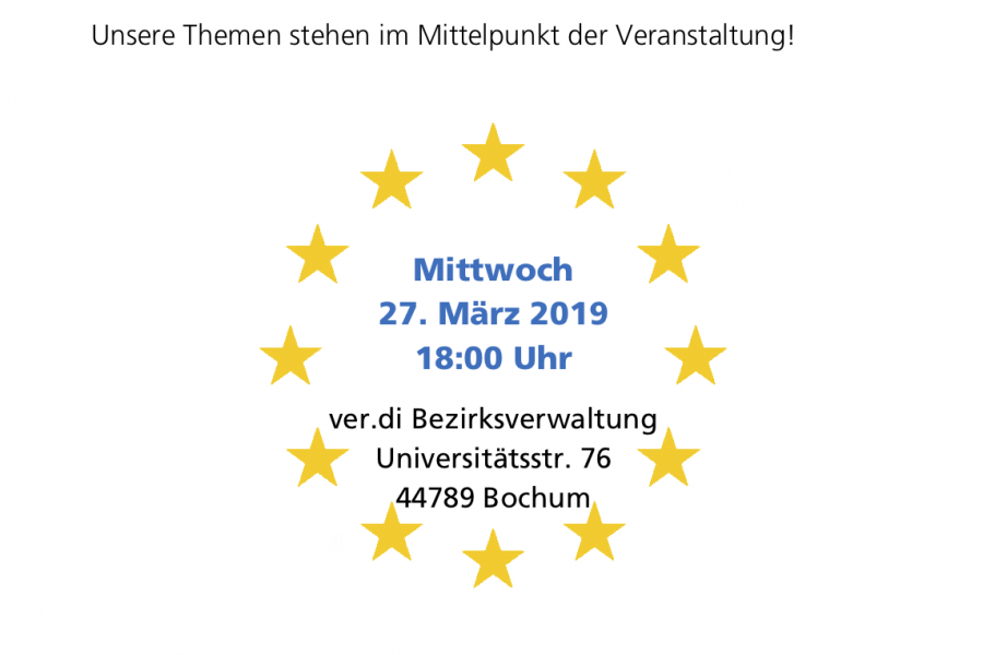 ver.di Mittleres Ruhrgebiet präsentiert Europa