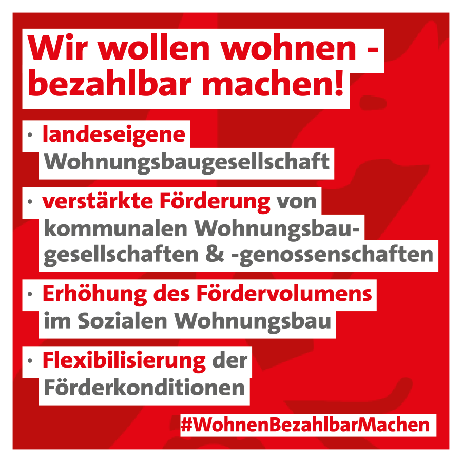 Wir wollen wohnen - bezahlbar machen! #WohnenBezahlbarMachen