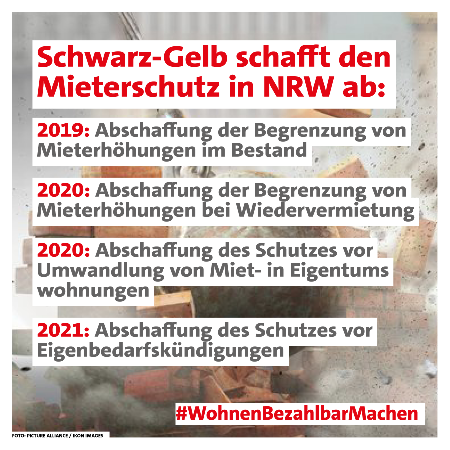Schwarz-Gelb schafft den Mieterschutz in NRW ab #WohnenBezahlbarMachen