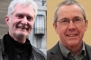 Hermann Päuser (l.) und Ernst Steinbach setzen sich für die Zweizügigkeit der Grundschule Hordeler Heide ein.