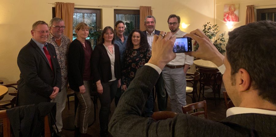 SPD Bochum: Vorstand des Stadtbezirkes Süd am Tag der Vorstandswahl (2019) - mit Oberbürgermeister Thomas Eiskirch