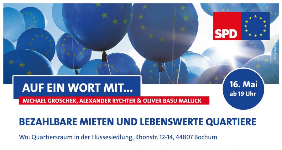 Auf ein Wort mit... Michael Groschek, Alexander Rychter & Oliver Basu Mallick (16. Mai ab 19 Uhr)