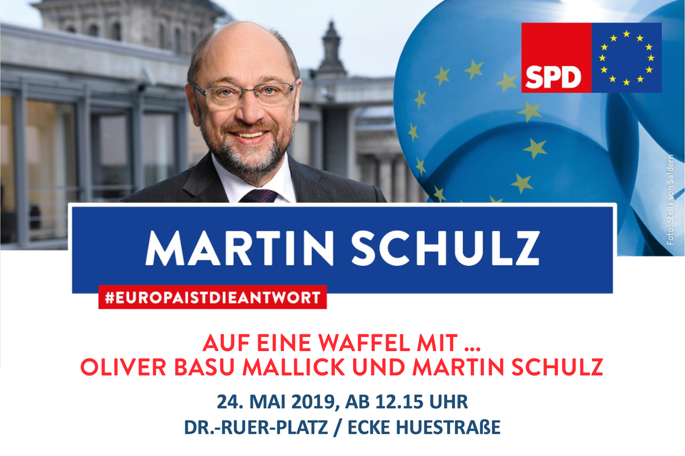 Auf eine Waffel mit ... Oliver Basu Mallick und Martin Schulz