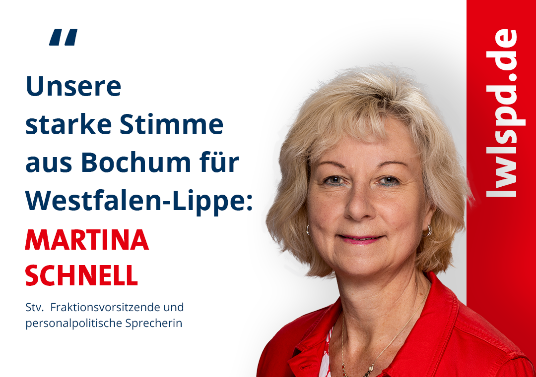 Martina Schnell vertritt Bochum im LWL.