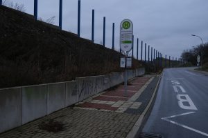 Die Bushaltestelle Steinkuhl wird umgebaut.