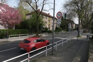Die Friederikastraße Höhe Grundschule