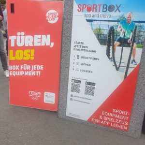 Die Nutzung der Sportbox erfolgt mit einer App.